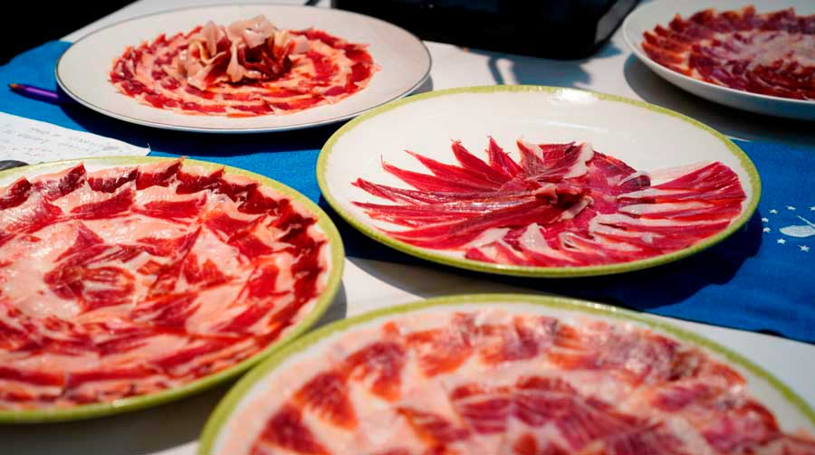 Cortador de jamón en Shanghái