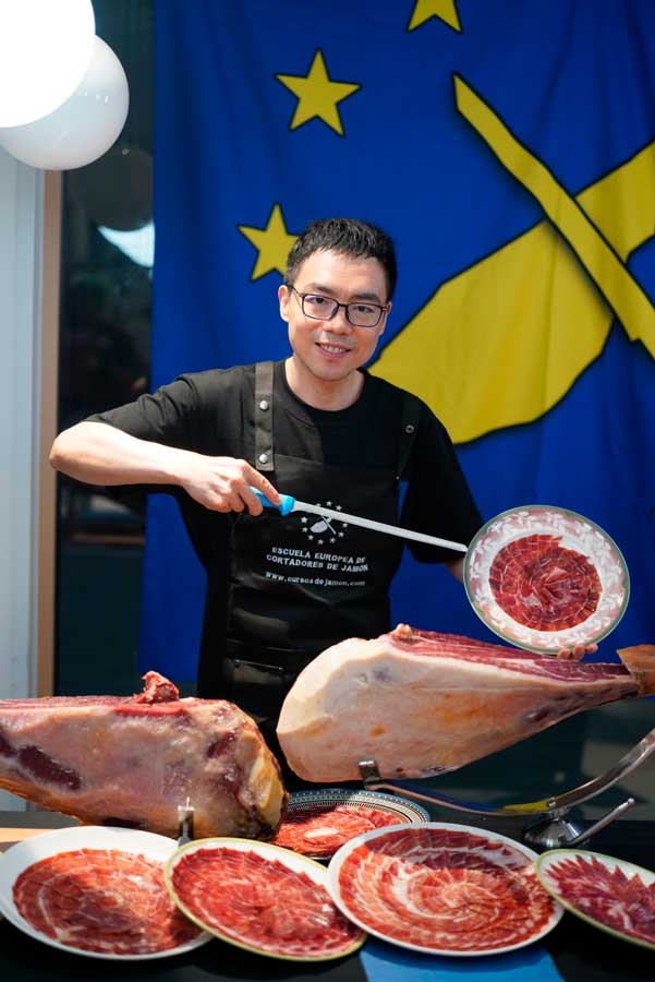 Cortador de Jamón en Shanghái, China