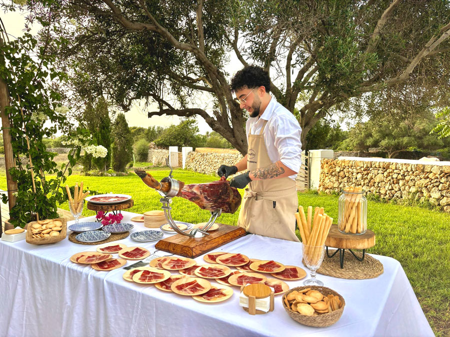 Marco Barceló Oliva, Cortador de Jamón en Menorca