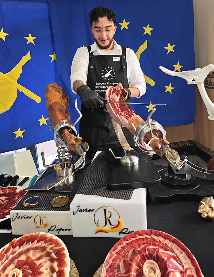 cortador de jamón en Menorca